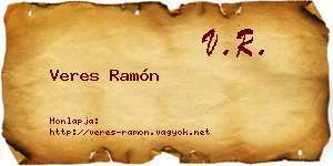Veres Ramón névjegykártya